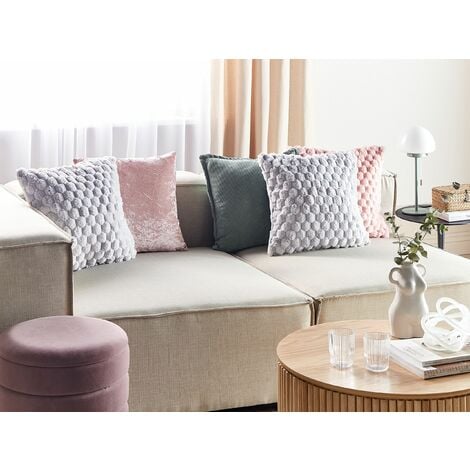 Pink and clearance grey scatter cushions