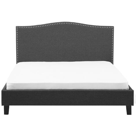 EU Super King Size Bed Frame 6ft Vintage Grey White LED Montpellier