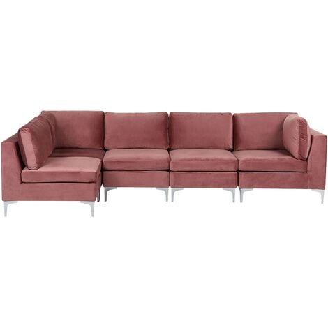 Velvet l online shaped sectional