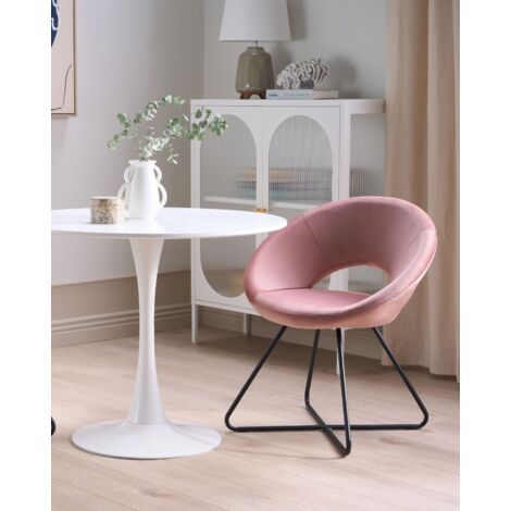 Pink deals armless chair