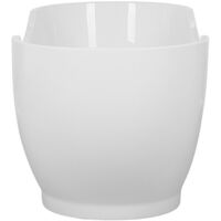 Modern Freestanding White Bathtub Slipper Oval Glossy Acrylic Bayley - White