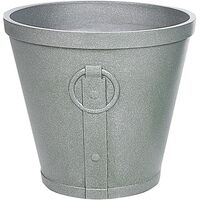 Indoor Outdoor Plant Pot Stone UV resistant 45x45x41 cm Brown Vari - Brown