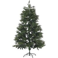 Artificial Christmas Tree Traditional PVC Metal Base 210 cm Green Huxley