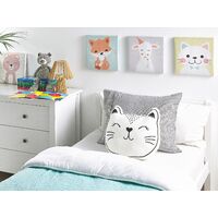 Kids Cushion Black and White Cat Shaped Pillow Soft Toy Cennaj