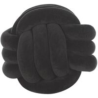 Modern Velvet Decorative Knot Cushion Black 30 x 30 cm Malni - Black