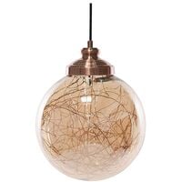 Modern Glam Globe Pendant Light Glass Ceiling Light Ball Copper Small Beni
