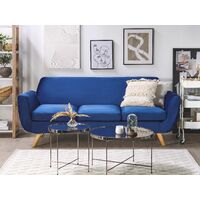3 Seat Sofa Slipcover Velvet Chair Replace Cover Protector Blue Bernes