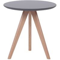 Modern 3 Piece Set Coffee Table Oak Wood Grey Vegas