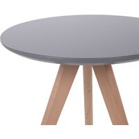 Modern 3 Piece Set Coffee Table Oak Wood Grey Vegas
