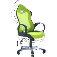 Office Chair Ergonomic Mesh Tilt Mechanism Adjustable Seat Green iChair - Green