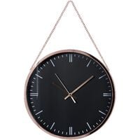 Hanging Wall Clock ø 30 cm Synthetic Material Modern design Black Bezas