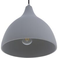 Concrete Grey Pendant Lamp Ceiling Lighting Home Fixture Modern Lambro - Grey