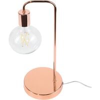 Industrial Table Lamp Light Bedside Desk Office Study Metal Frame Brass Savena