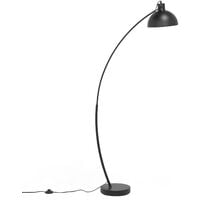 Modern Floor Lamp Arc Metal Living Room Study Black Dintel
