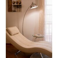 Modern Floor Lamp Arc Metal Living Room Study Chrome Dintel