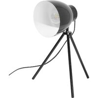 Modern Tripod Desk Lamp Metal Scandinavian Adjustable Lampshade Black Tamega