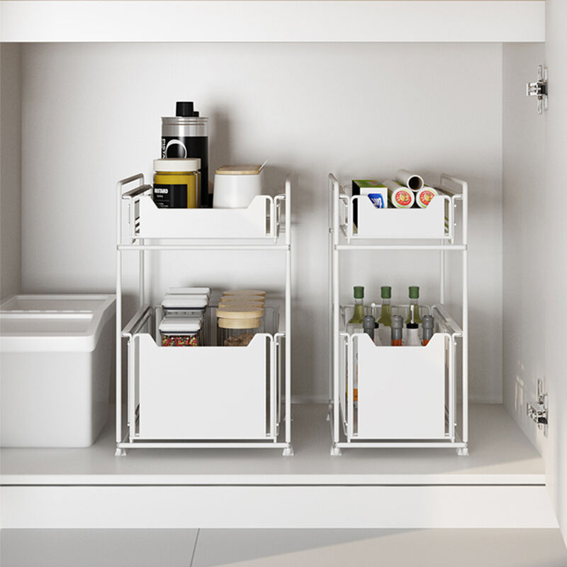 LOVMOR Organiseur De Placard Coulissant 35,6 Cm (l) X 53,3 Cm (P), étagères Coulissantes Pour Armoire De Cuisine