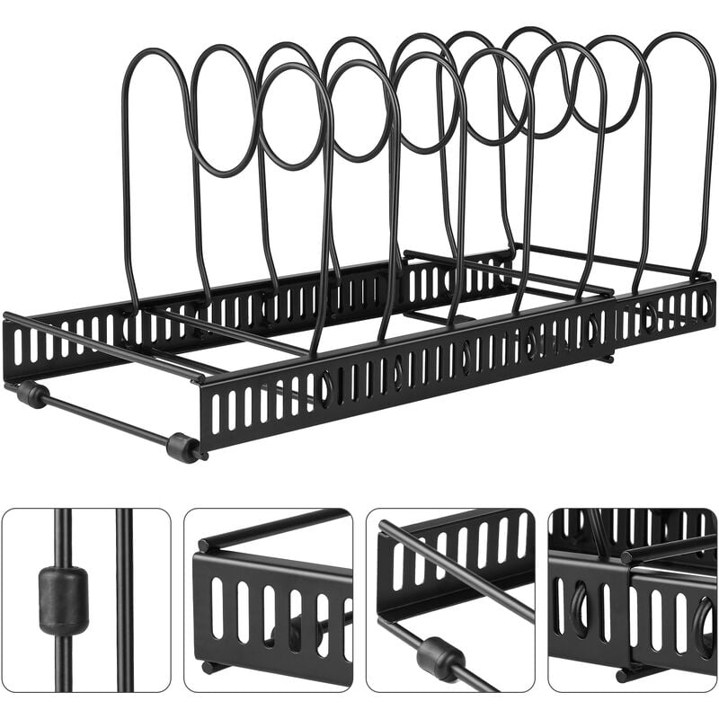 Haloyo Porte Couvercle de Pot et Ne rouille pas, Porte-Casseroles