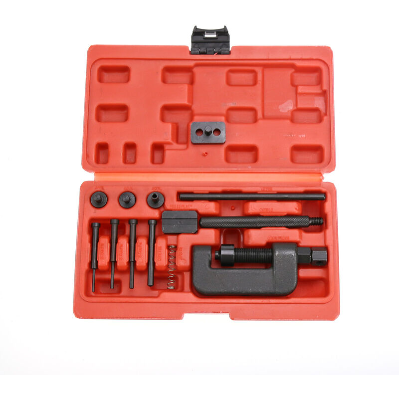 Kit Outils Chaîne Moto 13 Pièces – Coupe Et Rivetage, Pour Entretien Et Réparation De Chaînes