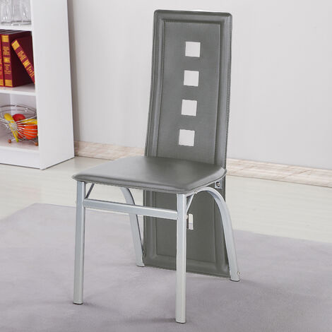 Lot De 2 Chaises De Salle à Manger Rembourrées - Style Scandinave Avec Pieds En Bois Massif - Tissu Lin - Dimensions 47x51x78 Cm - Couleur Bleu