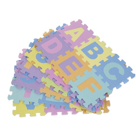 Ensemble de tapis de jeu puzzle en mousse de 36 pièces – Créez des