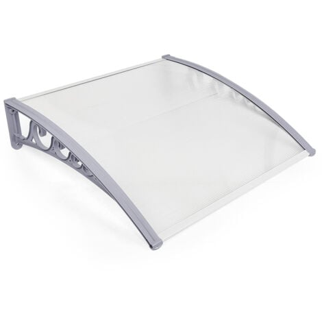 Porte Résistante Toit Abri Protection Contre La Pluie et UV,100 x 100  cm,blanc