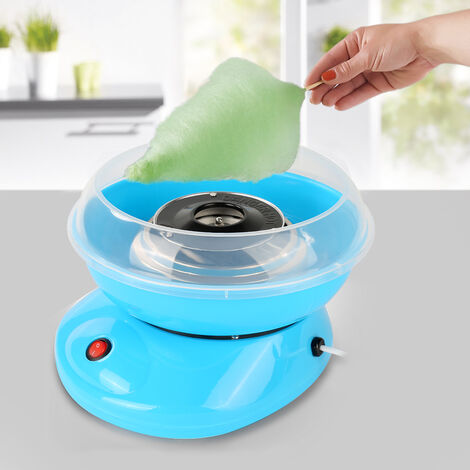 Haloyo® Machine à barbe à papa électrique, cadeau de fête de famille d'anniversaire,bleu