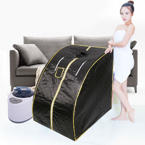 Portable Sauna Thérapeutique Infraroug Pliable Haloyo®,75 x 35 x 25 cm,noir (1/5)
