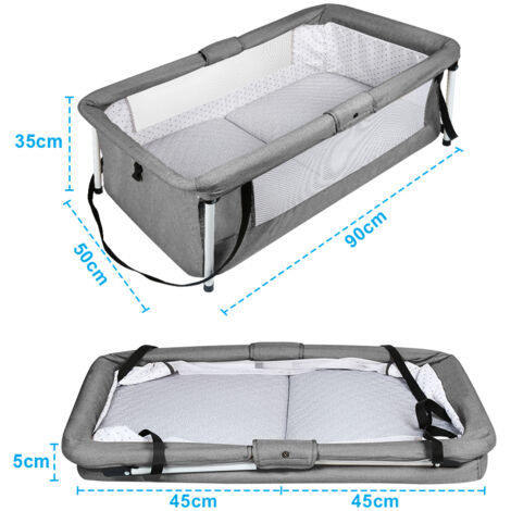 Lit de Voyage pour bébés Pliable avec Moustiquaire - Lit Parapluie Berceau Portable et Compact - 90x50x70 cm - Noir - LVHCMFOHM - Puériculture & Eveil bébé Lit de Voyage pour bébés Pliable avec Moustiquaire - Lit Parapluie Berceau Portable et Compact - 90x50x70 cm - Noir - LVHCMFOHM - Puériculture & Eveil bébé