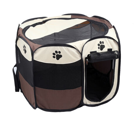 Enclos Pliable pour chient Parc à Chiots Chiens,46''Enclos Pliable pour Animaux