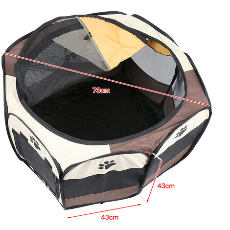 Enclos Pliable pour chient Parc à Chiots Chiens,46''Enclos Pliable pour Animaux