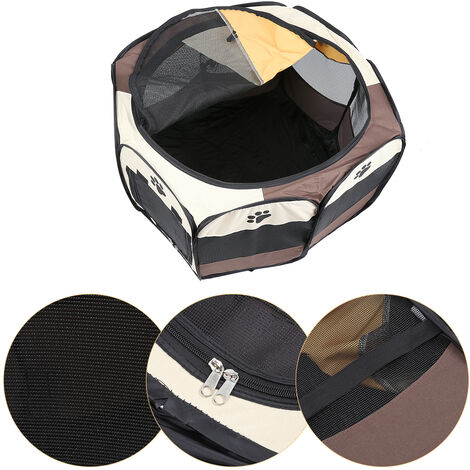 Enclos Pliable pour chient Parc à Chiots Chiens,46''Enclos Pliable pour Animaux