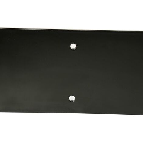 2 pieds de table en acier, noir, pieds de meubles, pieds de table en métal 6772cm