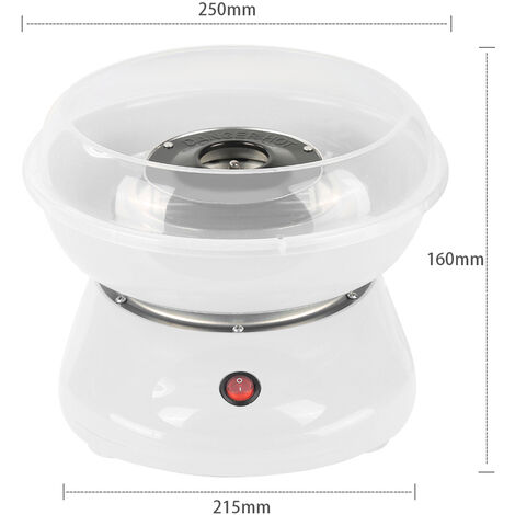 HOMCOM Machine à Barbe à Papa 550W - Appareil Rétro Bleu Pour Fêtes Et Anniversaires