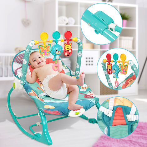 GOPLUS Balancelle Bebe Electrique avec Moustiquaire, 5 Amplitudes de  Balancelles, Minuterie, Musique, 2 Jouets Suspendus, Ecran Tactile, Transat  Bebe Jusqu'a 9KG (Socle Rond, Bleu)