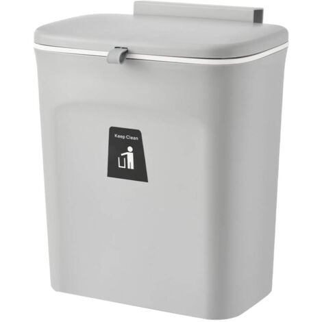 Poubelle à compost pour cuisine – Poubelle de comptoir ou sous l'évier,  petite poubelle à suspendre