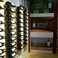 Porte-vin Wall Wine Haloyo®,Wine Bottle Racks pour Cuisine,116 x 27 x 10.5 cm,noir