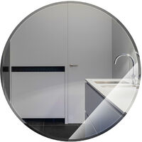 Badspiegel Rund mit Beleuchtung, 60cm Runder LED Badspiegel mit Touch-Schalter, badezimmerspiegel mit Beleuchtung Runder Spiegel Anti Nebel Warmweiß