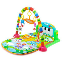 Tapis d'Éveil Musical pour Bébé, Tapis d'éveil et piscine,Transportable, Arches de Jeu, 5 Jouets Amovibles