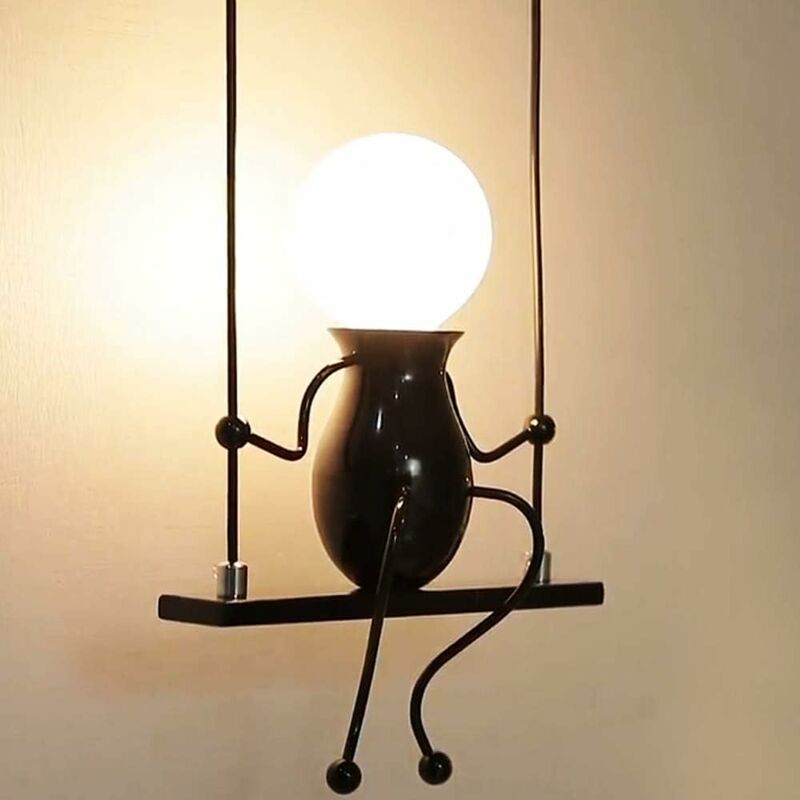 LED Bois Étoile Applique Moderne Créatif Dessin animé Lampe Murale