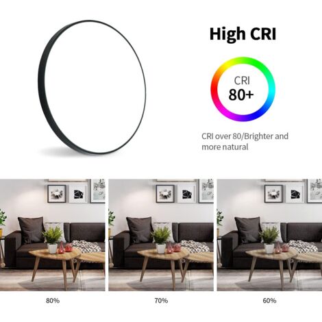 COMELY Ø27CM Plafonnier Led, 24W Moderne Lumiere Plafond Etanche 6000K Rond Plafonnier Luminaire 2000LM Plafonnier Salle de Bains, Salon, Chambre, Cuisine, Balcon, Couloir [Classe énergétique E]