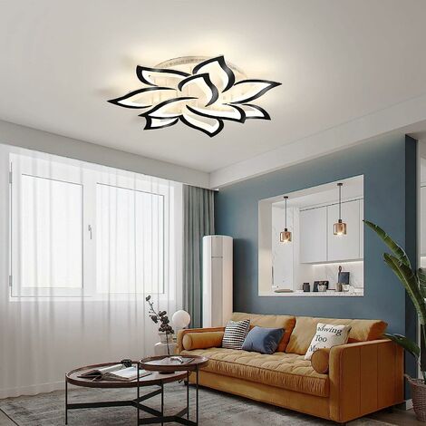 Ganeed Plafonniers LED Éclairage de Plafond modernes à encastrer Dimmable  LED 40W Plafonnier avec télécommande Acrylique