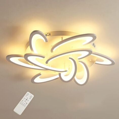 Plafonnier LED, 90W 8100LM Lampe de plafond 3500K, Lampe LED lotus
