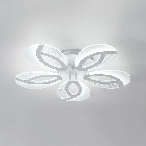 Dorlink® Plafonnier LED Dimmable, Plafonnier Moderne Noir 60W
