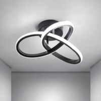 Plafonnier LED moderne, Lustre acrylique 22W, Plafonnier en forme de fleur pour Salon Chambre Coucher, diamètre 24cm, Lumière blanche 6000K