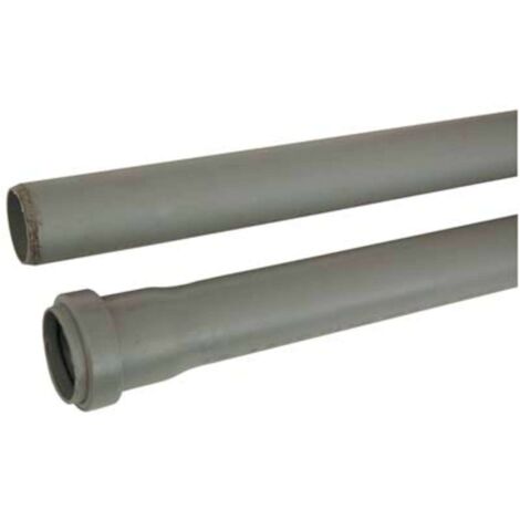 TUBO SCARICO IDRICO AD INNESTO 1 BICCHIERE - PP GRIGIO MM 40 CM 150 - 10 pezzi