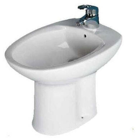 Roca - Bidet a terra in ceramica - Colore: Bianco - Serie: Christina (senza rubinetteria)