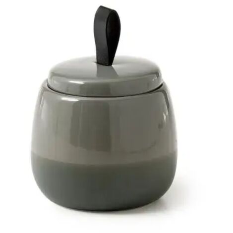 Scatola cosmetici da appoggio in ceramica modello wilma dim. cm (lxpxh: 10x10x12,3 - verde salvia GEDY