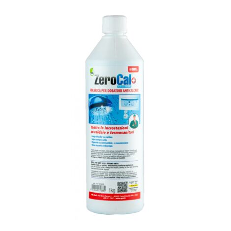 Gel - Ricarica liquida 1 kg per dosatori anticalcare contro le incrostazioni su caldaie e termosanitari - Modello: Zerocal Dose (1/2)