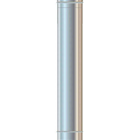 Canna Fumaria/Tubo Inox 304 Mono Parete Ø110 - 100 Cm